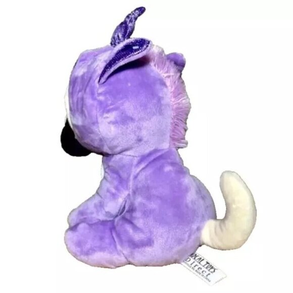 Ideal Toys Direct Plush Stuffed Animal Pug Dog Hooded Purple Pajamas HTF - Picture 4 of 8